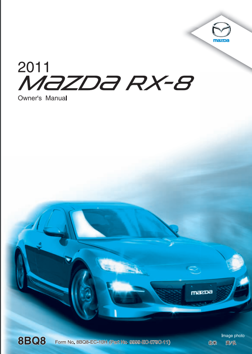 2011 Mazda RX-8 Owner’s Manual Image