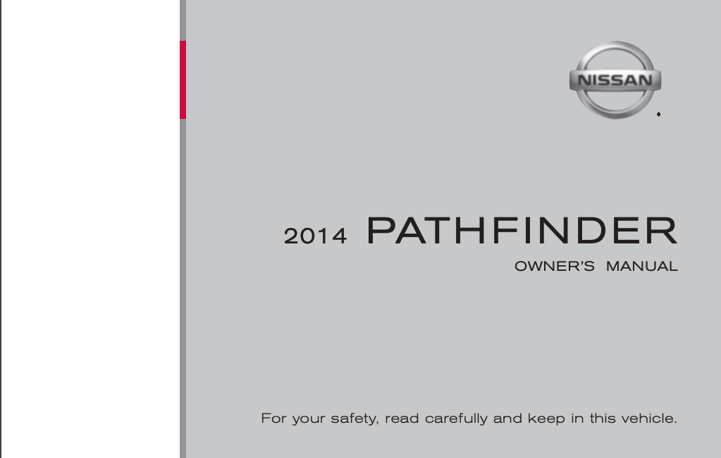 2014 Nissan Pathfinder Owner’s Manual Image