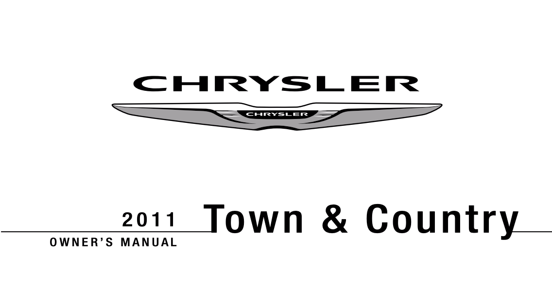2011 Chrysler Town and Country Owners Manual Image