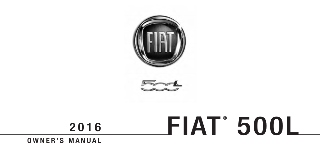 2016 Nissan Fiat 500L Owner’s Manual Image