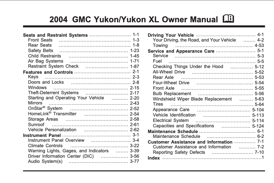 2004 GMC Yukon/Yukon XL Image