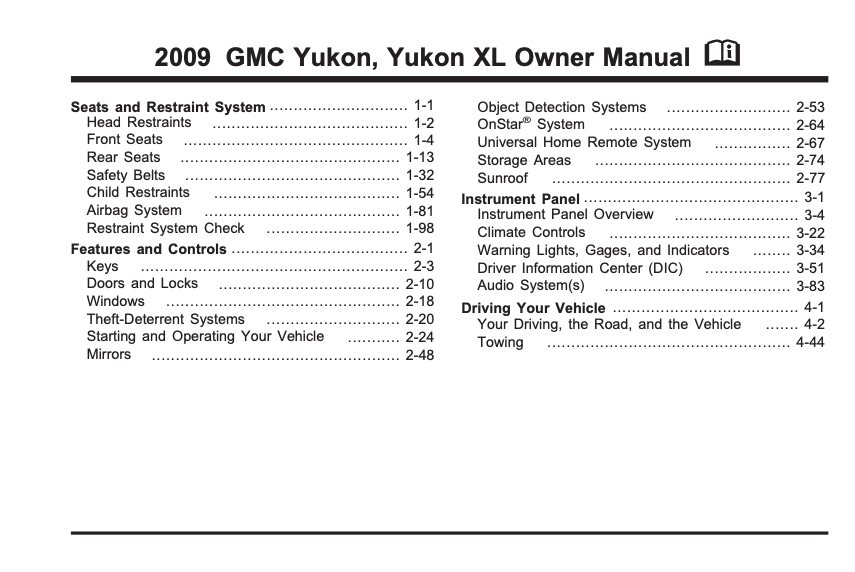 2009 GMC Yukon/Yukon XL Image