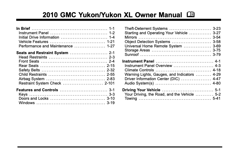 2010 GMC Yukon/Yukon XL Image
