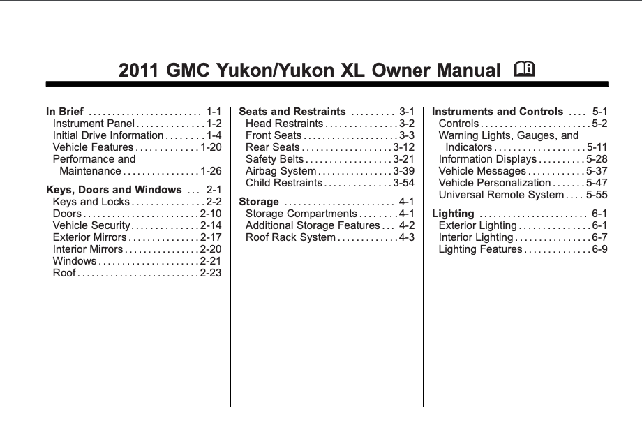 2011 GMC Yukon/Yukon XL Image
