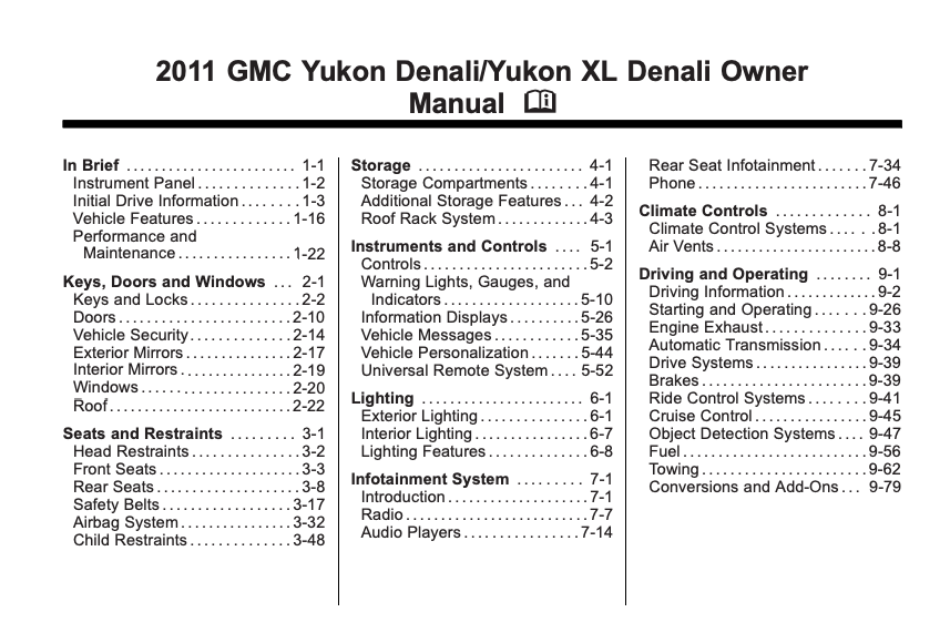 2011 GMC Yukon Denali/Yukon XL Denali Image