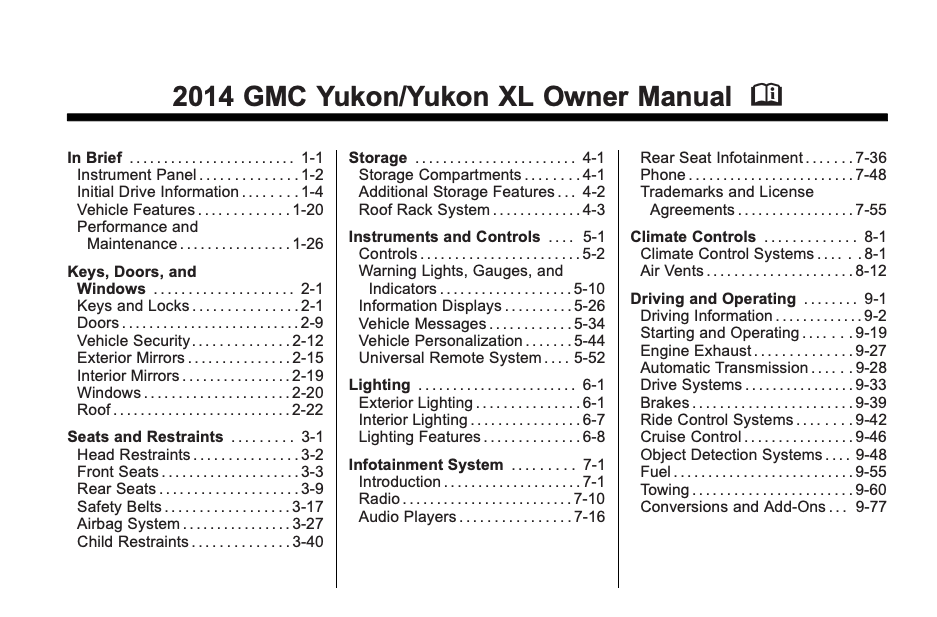 2014 GMC Yukon/Yukon XL Image