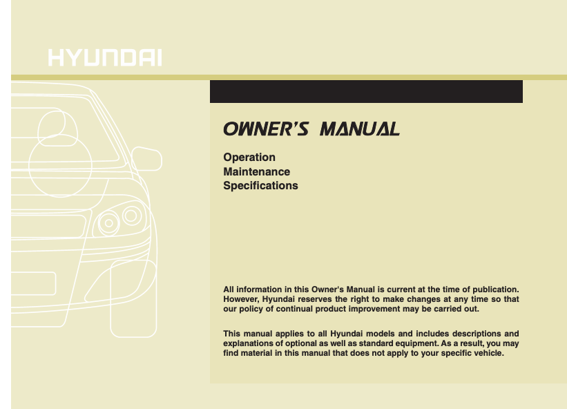 2012 Hyundai Elantra Owner’s Manual Image