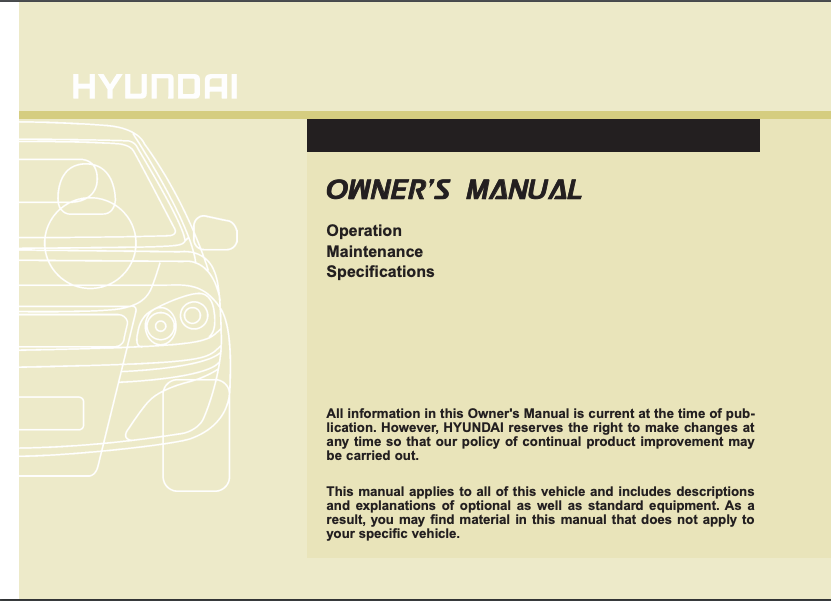 2017 Hyundai Santa Fe Owner’s Manual Image