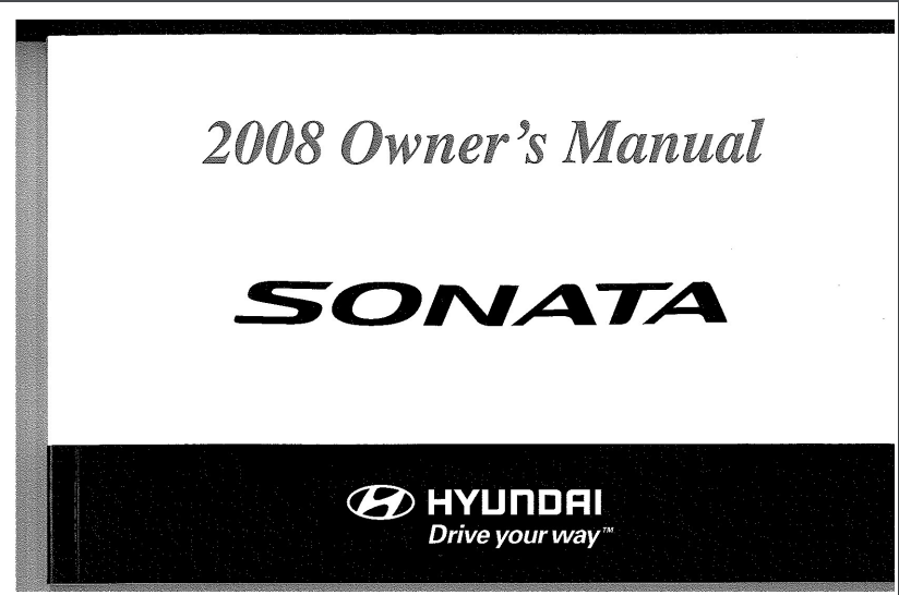 2008 Hyundai Sonata Owner’s Manual Image