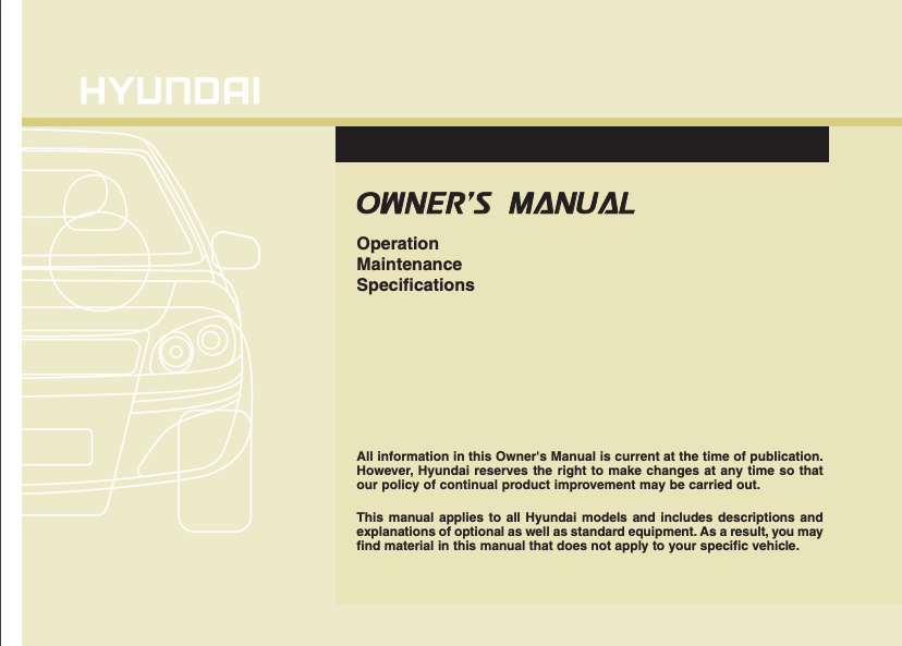 2011 Hyundai Sonata Hybrid Owner’s Manual Image