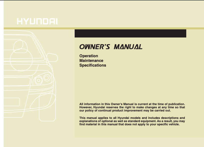 2013 Hyundai Sonata Hybrid Owner’s Manual Image