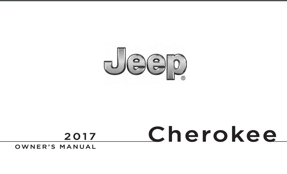 2017 Jeep Cherokee Owner’s Manual Image