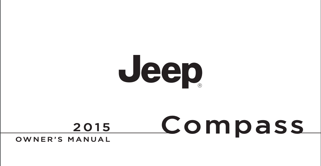 2015 Jeep Compass Owner’s Manual Image