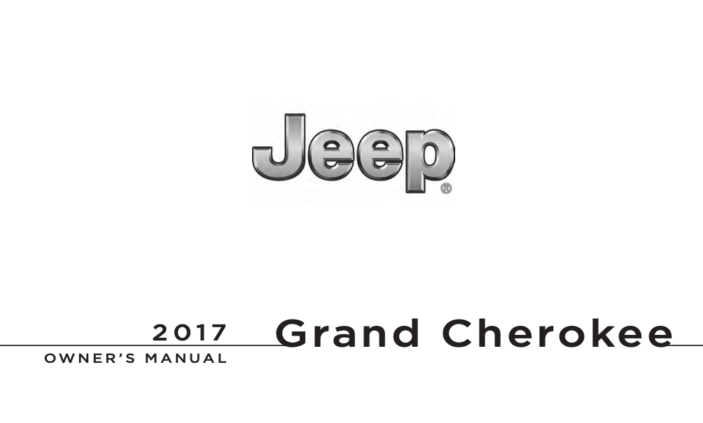 2017 Jeep Grand Cherokee Owner’s Manual Image