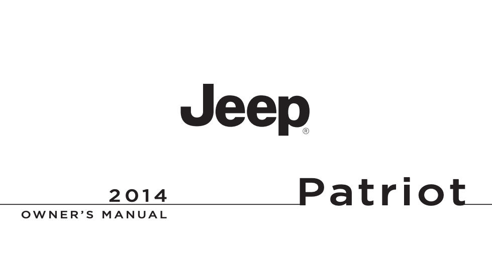 2014 Jeep Patriot Owner’s Manual Image