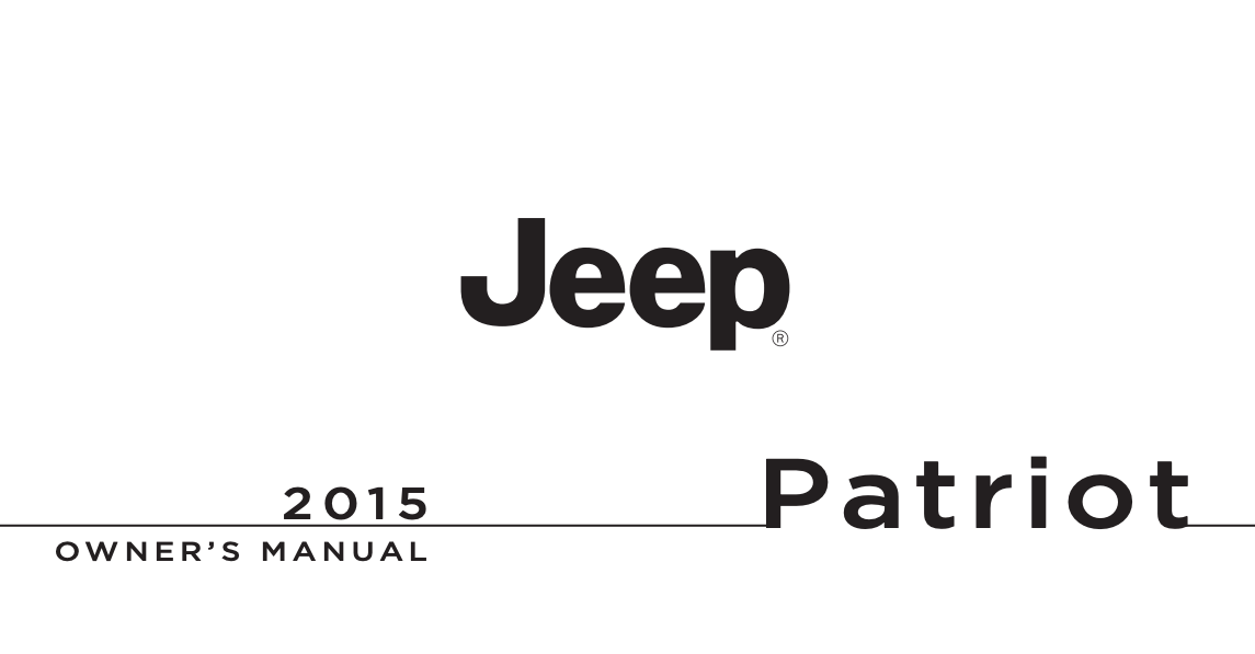 2015 Jeep Patriot Owner’s Manual Image