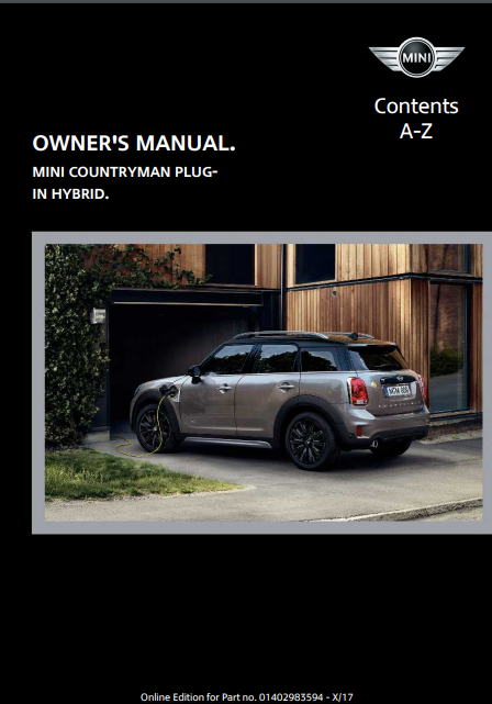 2018 Mini SE Countryman Owner’s Manual Image
