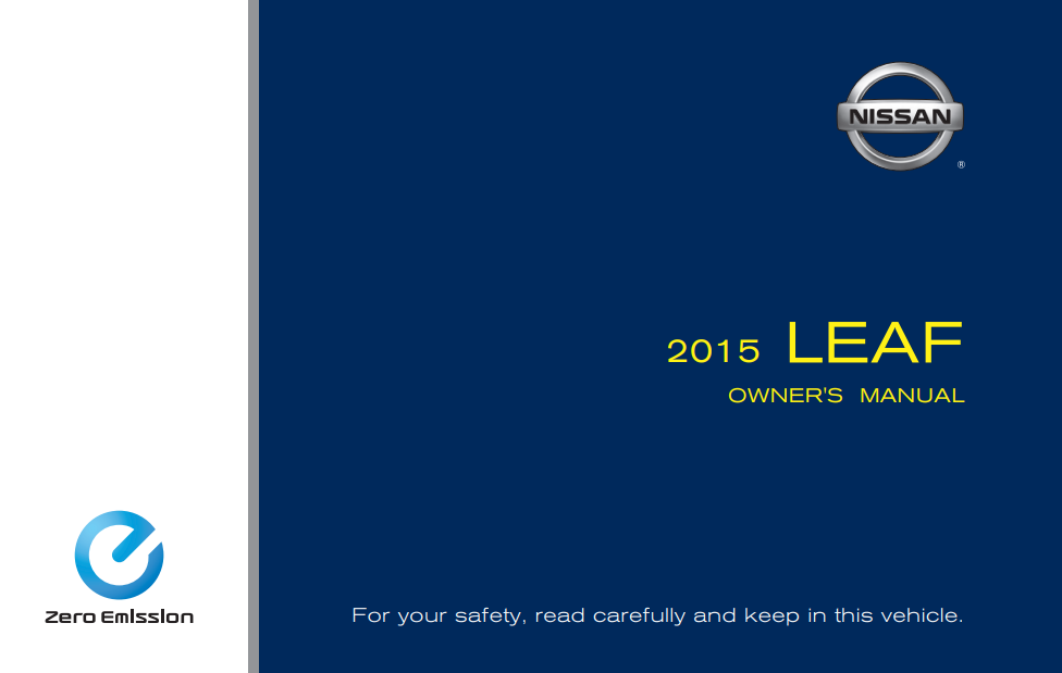 2015 Nissan LEAF Owner’s Manual Image