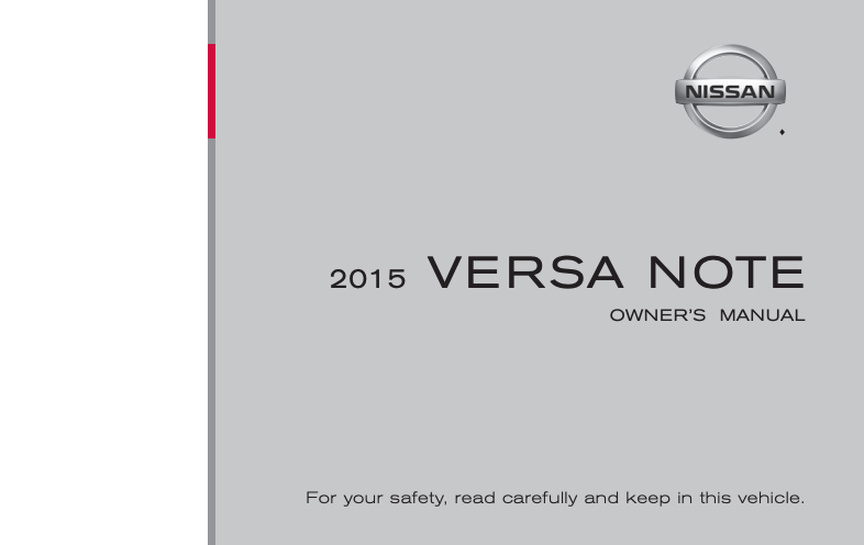 2015 Nissan Versa Note Owner’s Manual Image