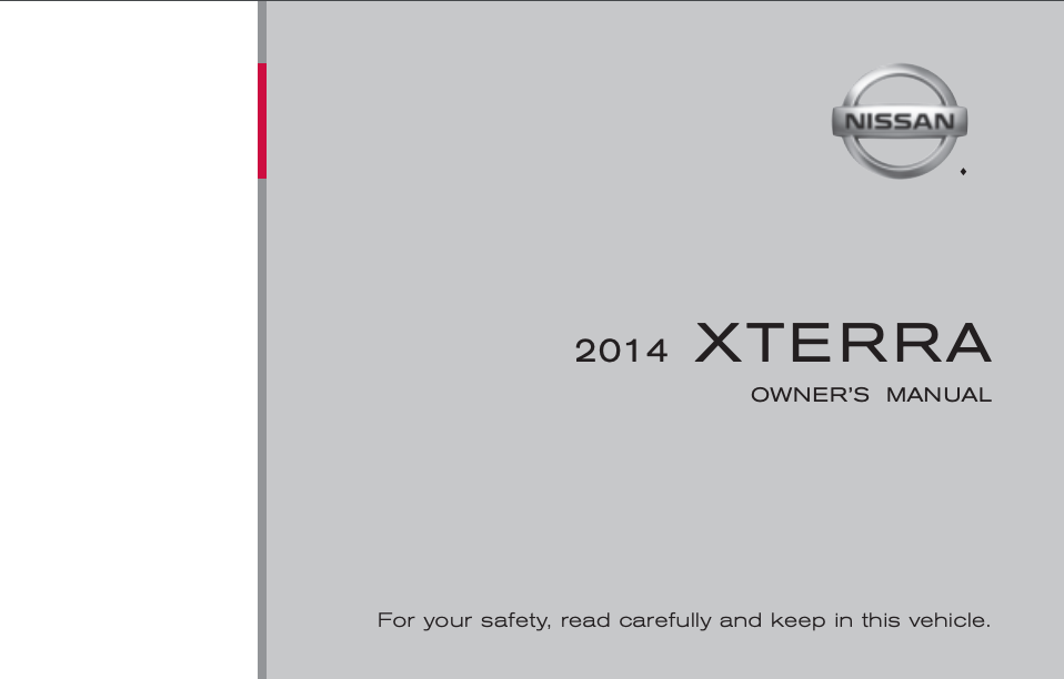 2014 Nissan Xterra Owner’s Manual Image