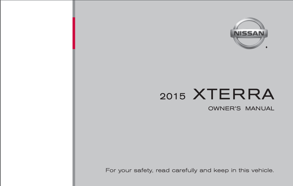 2015 Nissan Xterra Owner’s Manual Image