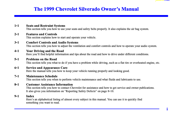 1999 Chevrolet Silverado Image