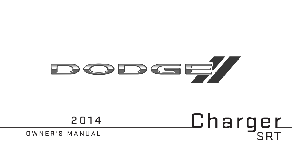 2014 Dodge Charger SRT Owner’s Manual Image