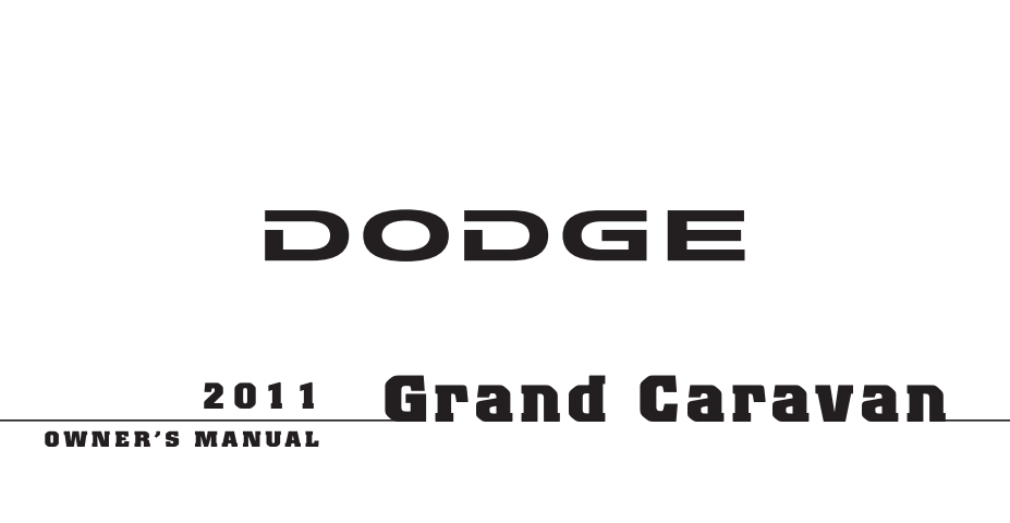 2011 Dodge Caravan Image