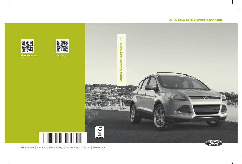 2014 Ford Escape Owner’s Manual Image