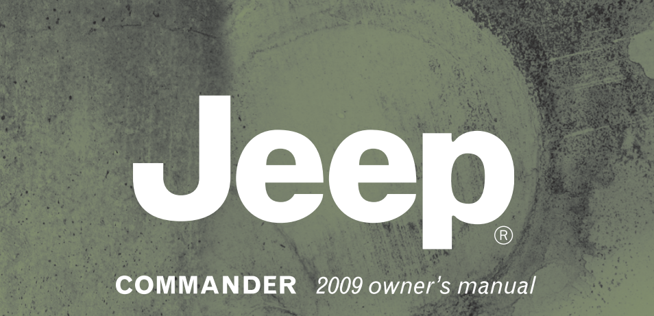 2009 Jeep Commander Owner’s Manual Image