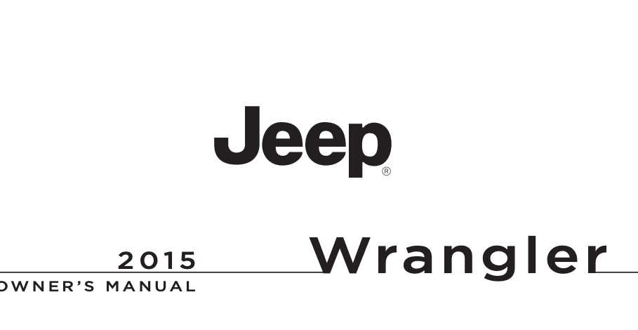 2015 Jeep Wrangler Owner’s Manual Image