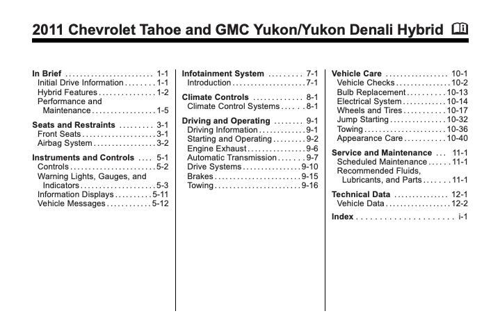 2011 Chevrolet Tahoe and GMC Yukon/ Yukon Denali Two-mode Hybrid Image