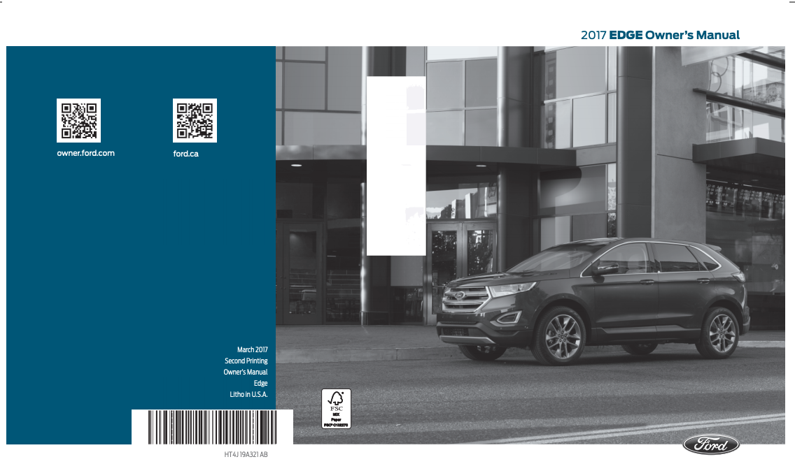 2017 Ford Edge Owner’s Manual Image