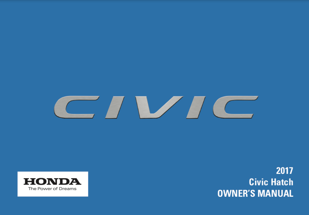 2017 Honda Civic Hatch Owner’s Manual (5-door) Image
