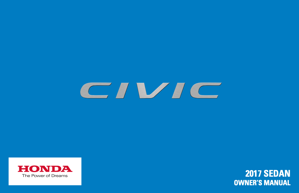 2017 Honda Civic Sedan Owner’s Manual (4-door) Image