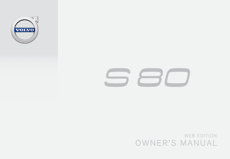 2016 Volvo S80 Owners Manual Image