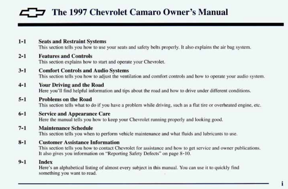 1997 Chevrolet Camaro Image