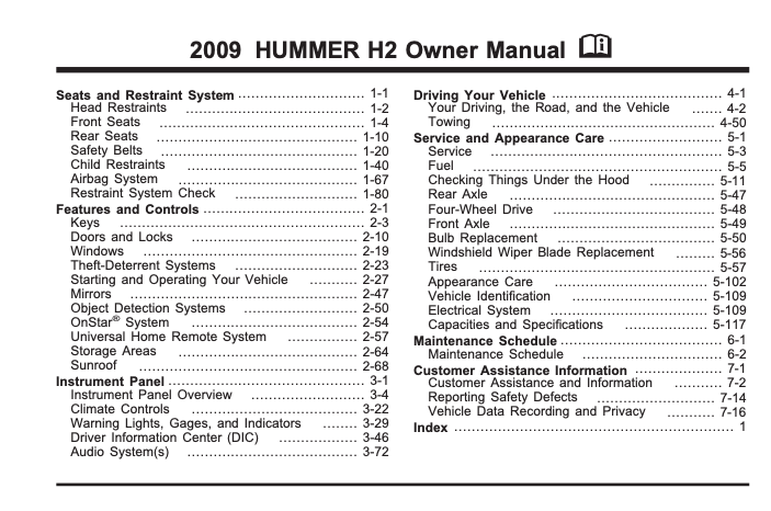 2009 Hummer H2 Image