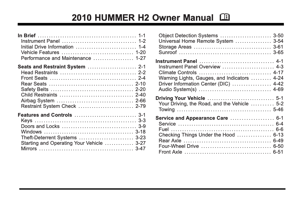 2010 Hummer H2 Image