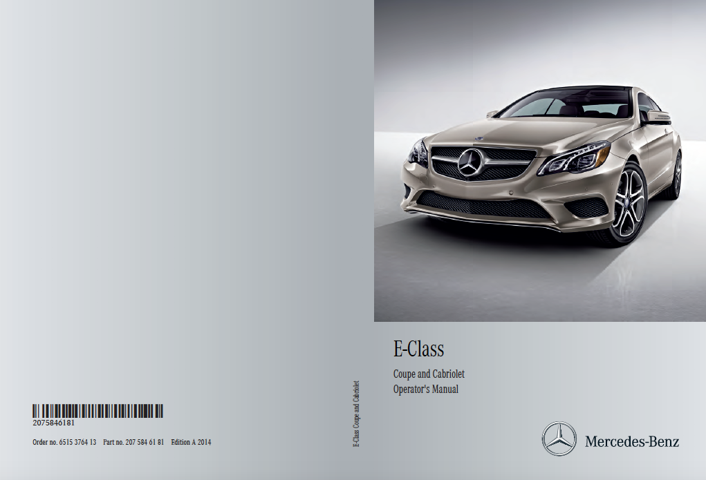 14 Mercedes Benz E Class Coupe Owner S Manual Sign Up Download Ownermanual