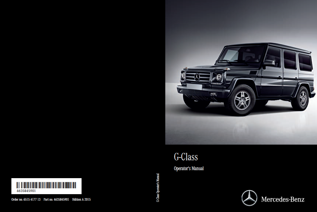 2015 Mercedes Benz G-Class Owners Manual Image