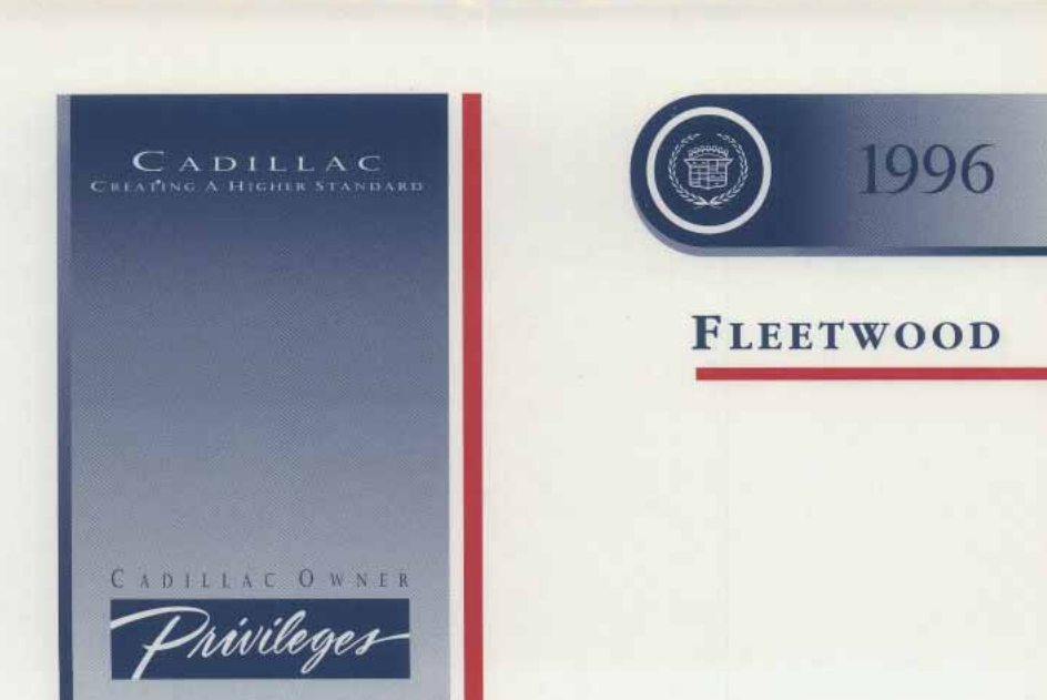 1996 Cadillac Fleetwood owner’s manual Image