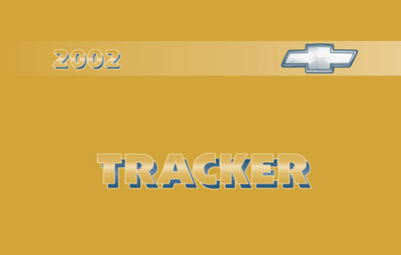 2002 Chevrolet Tracker Owner’s Manual Image