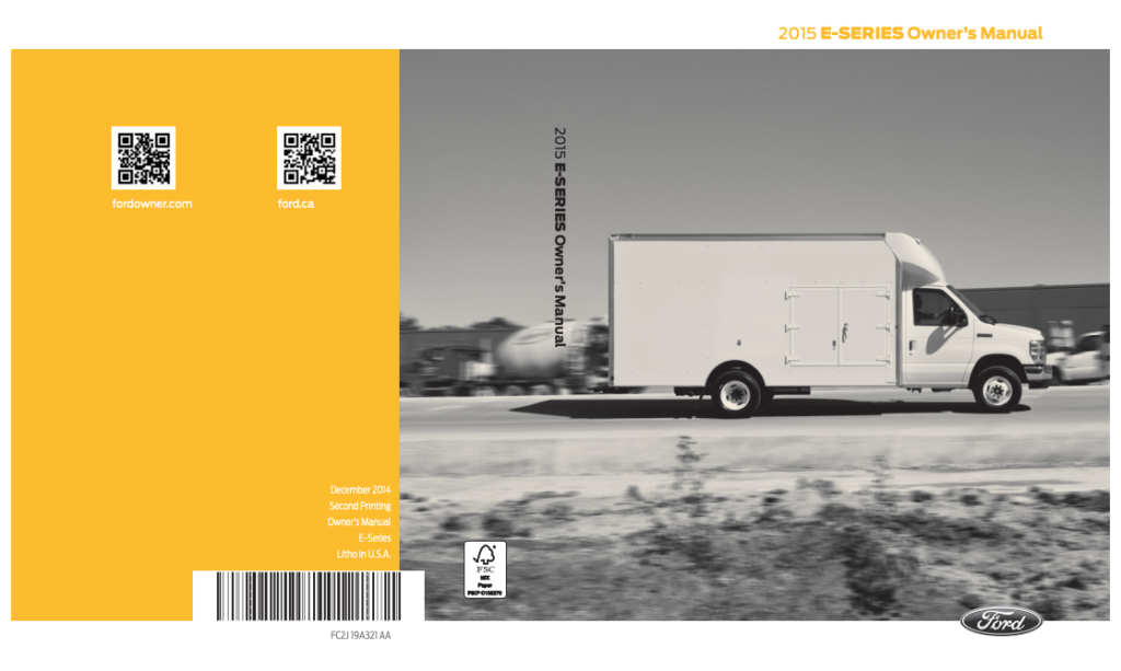 2015 Ford E-350 Owner’s Manual Image