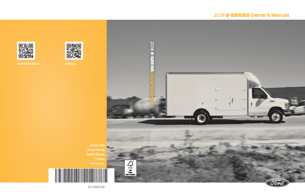 2018 Ford E-350 Owner’s Manual Image