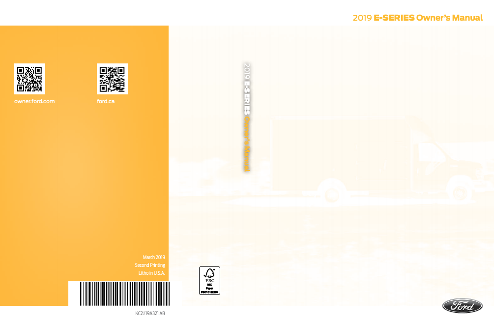 2019 Ford E-350 Owner’s Manual Image