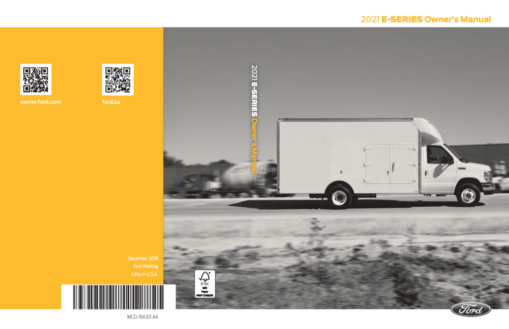 2021 Ford E-350 Owner’s Manual Image