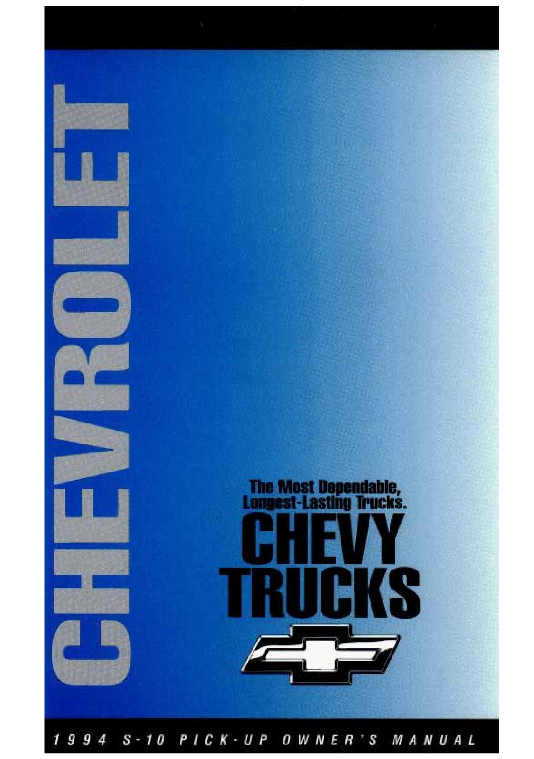 1994 Chevrolet S10 Owner’s Manual Image