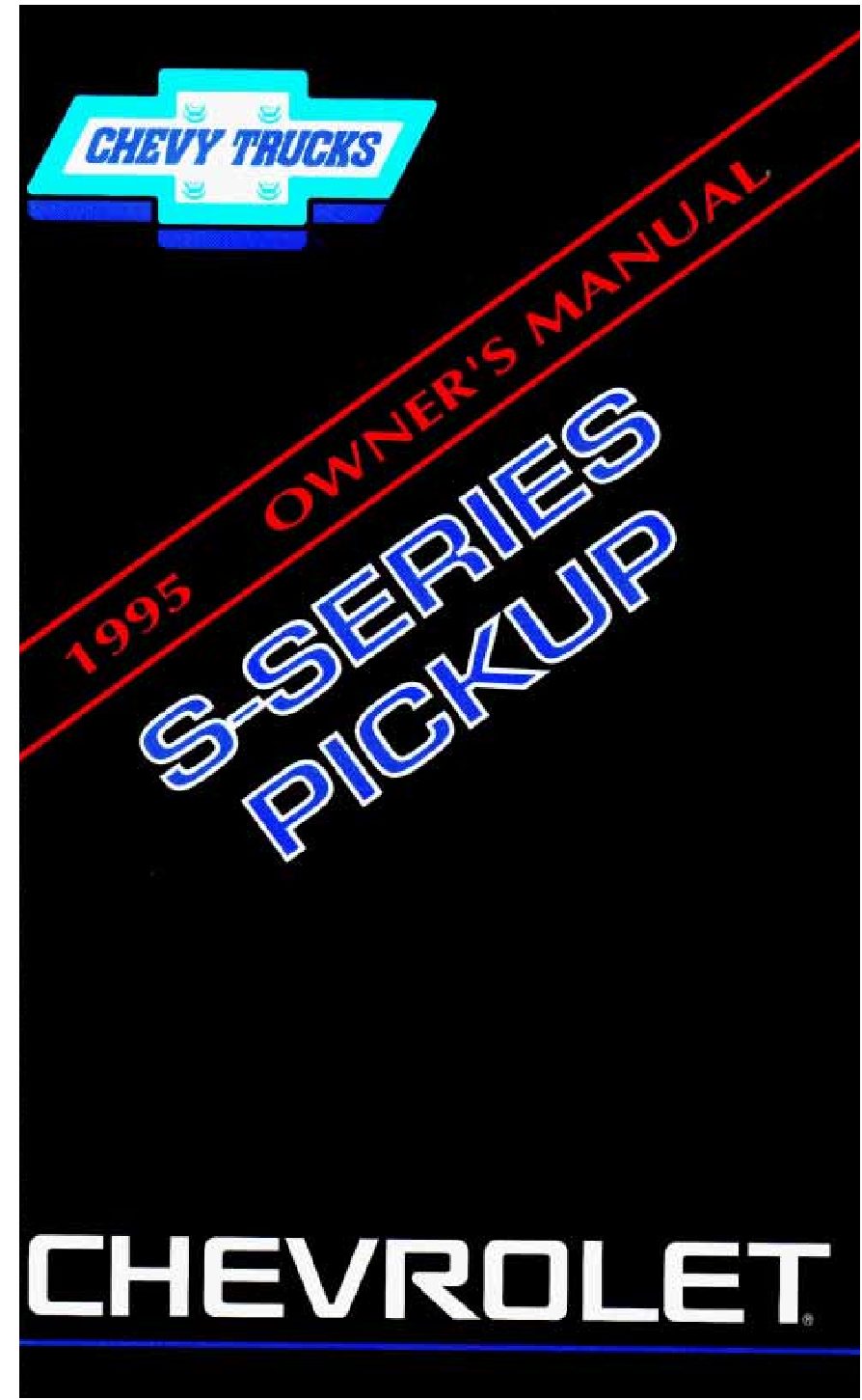 1995 Chevrolet S-10 Owner’s Manual Image
