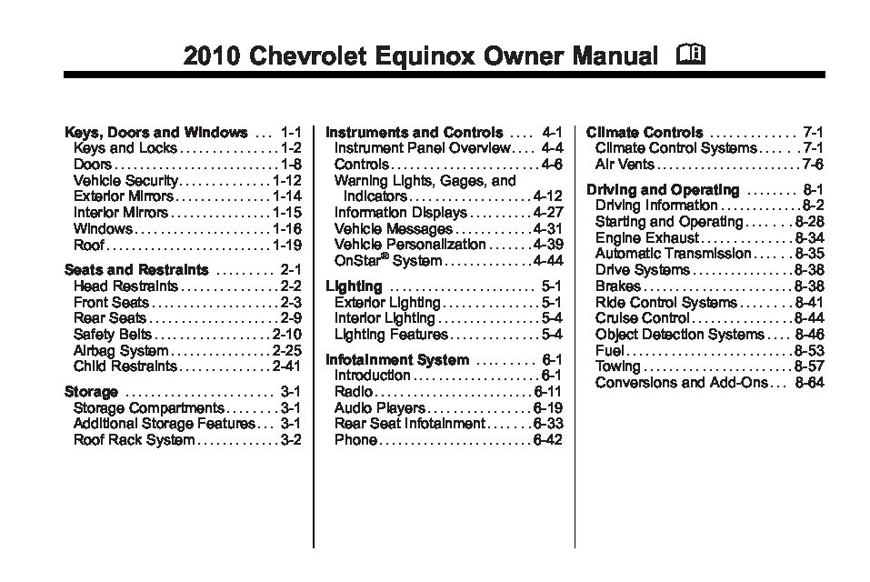 2010 Chevrolet Equinox Image